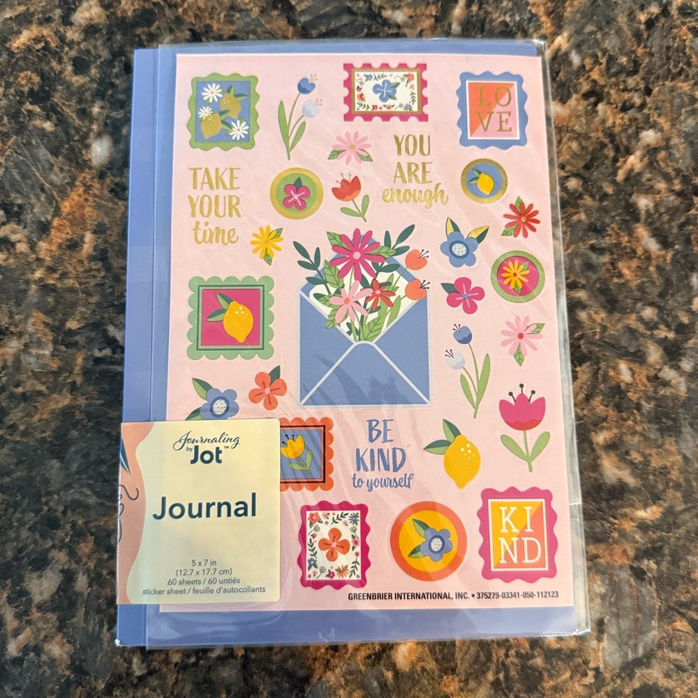Floral Journal - Pink and Blue